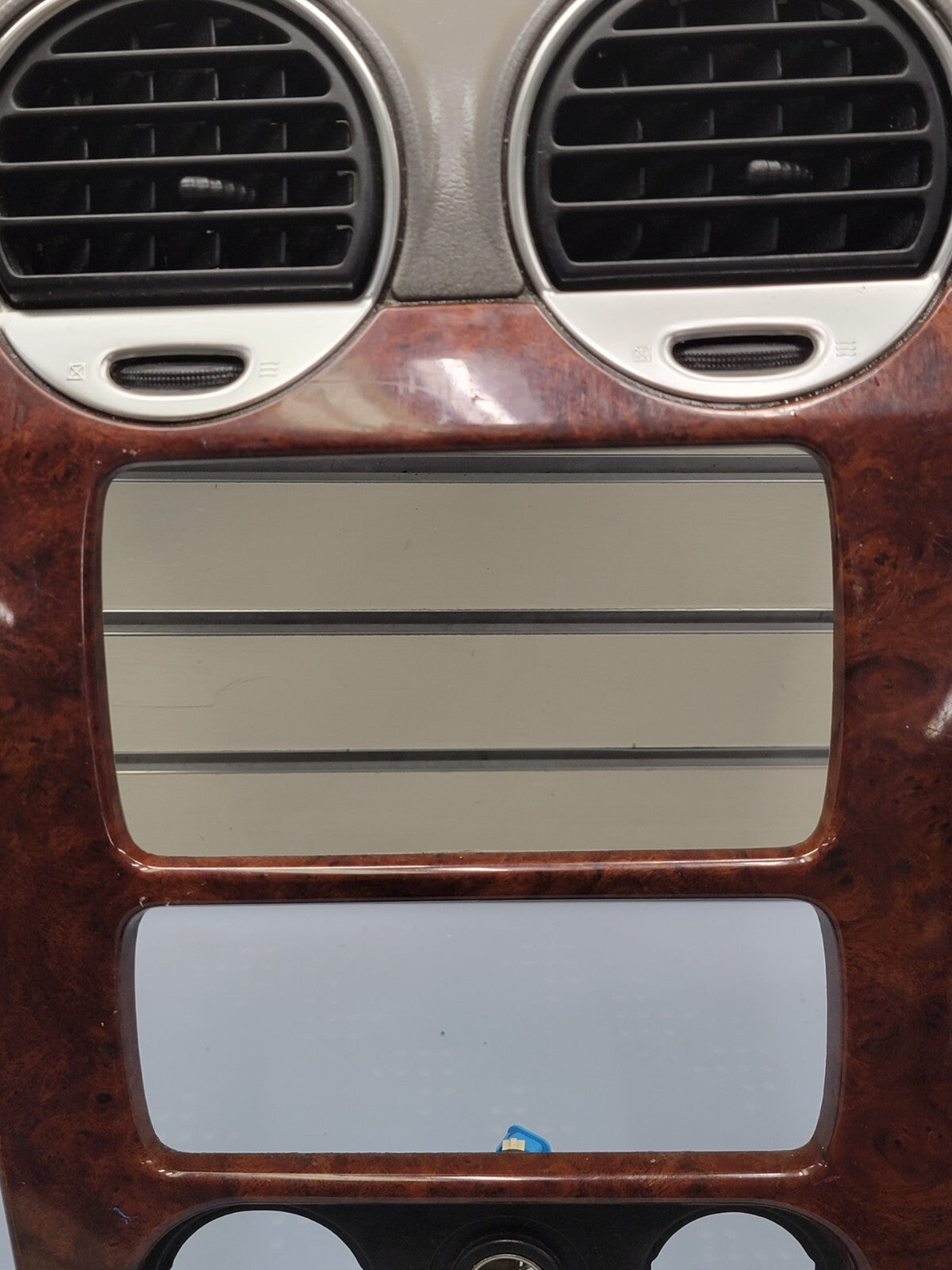 🔥03 - 08 GMC ENVOY XL WOODGRAIN FRONT UPPER RADIO DASH VENT BEZEL TRIM B45