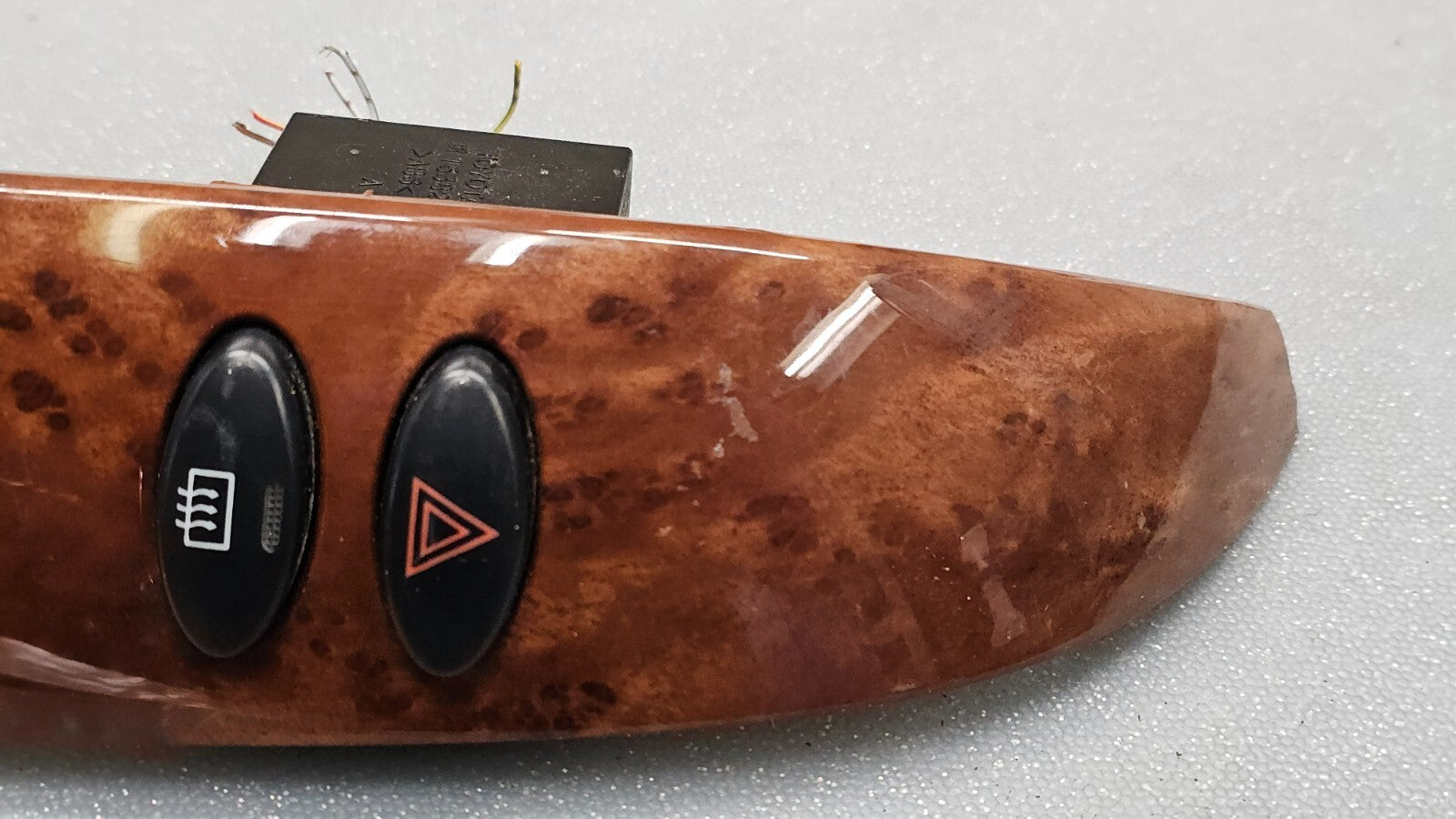 🔥04-10 Toyota Sienna Dash Hazard Defrost Light Door Switch Trim Bezel Wood
