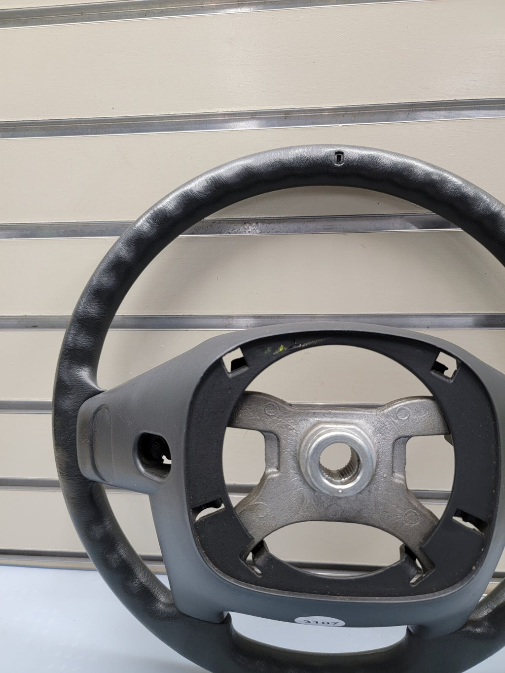 🔥2003-2006 Jeep TJ Wrangler Black LEATHER Steering Wheel Factory Black