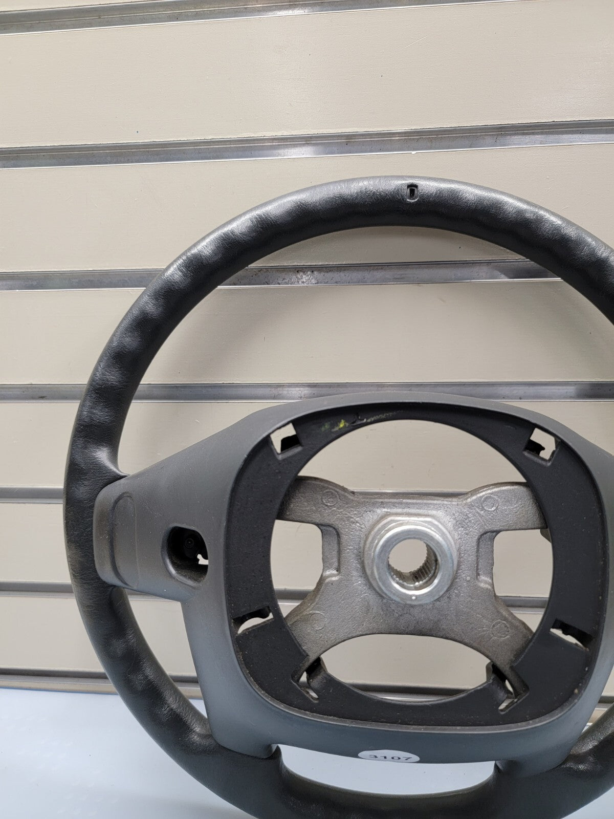 🔥2003-2006 Jeep TJ Wrangler Black LEATHER Steering Wheel Factory Black