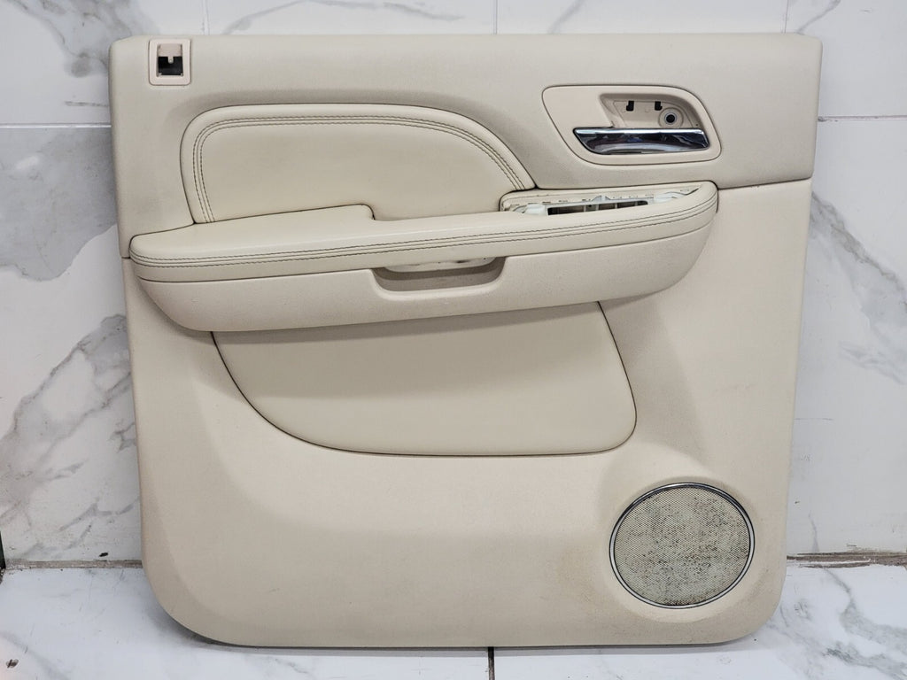🔥07-13 CHEVY SILVERADO 1500 BACK LEFT INTERIOR DOOR TRIM PANEL Tan auto D21