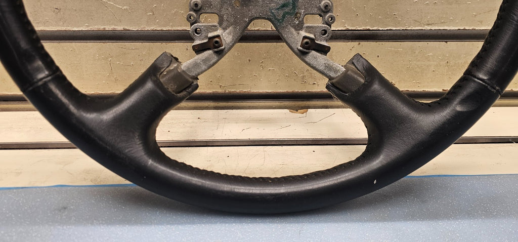 🔥99-02 Silverado Tahoe Suburban Blazer SONOMA Steering Wheel Leather black