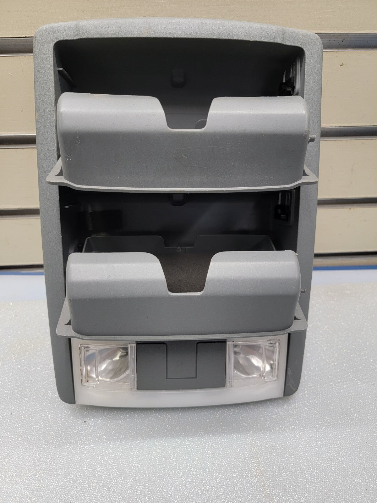 🔥09-14 Ford F150 Expedition Overhead Console Dome Map Light Storage Gray OEM