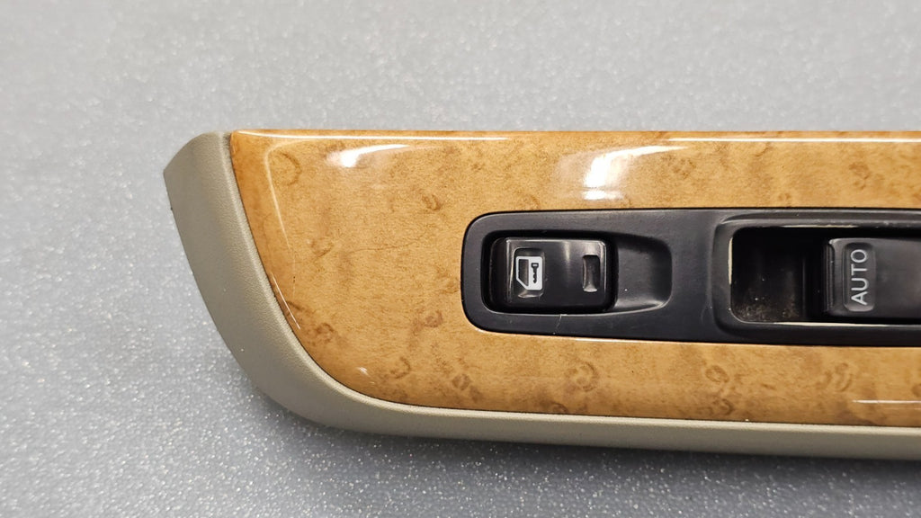 🔥01-03 Infiniti QX4 Front Passenger Right Power Door Window Switch Lock Wood