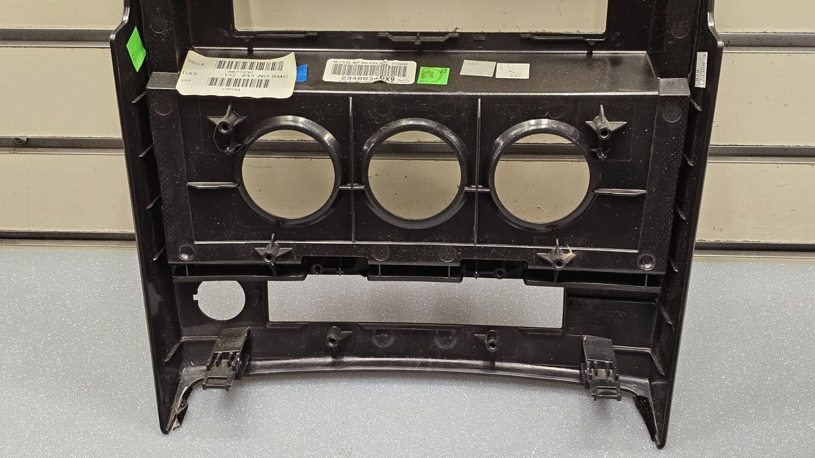 🔥08-12 Liberty Center Dash Radio Stereo Climate Trim Panel Bezel Black/Silver