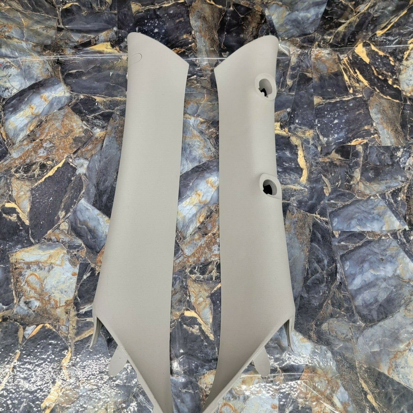 🔥07-13 Silverado Sierra A Pillar Roof Molding LEFT & RIGHT SET Grab Lt GRAY P2