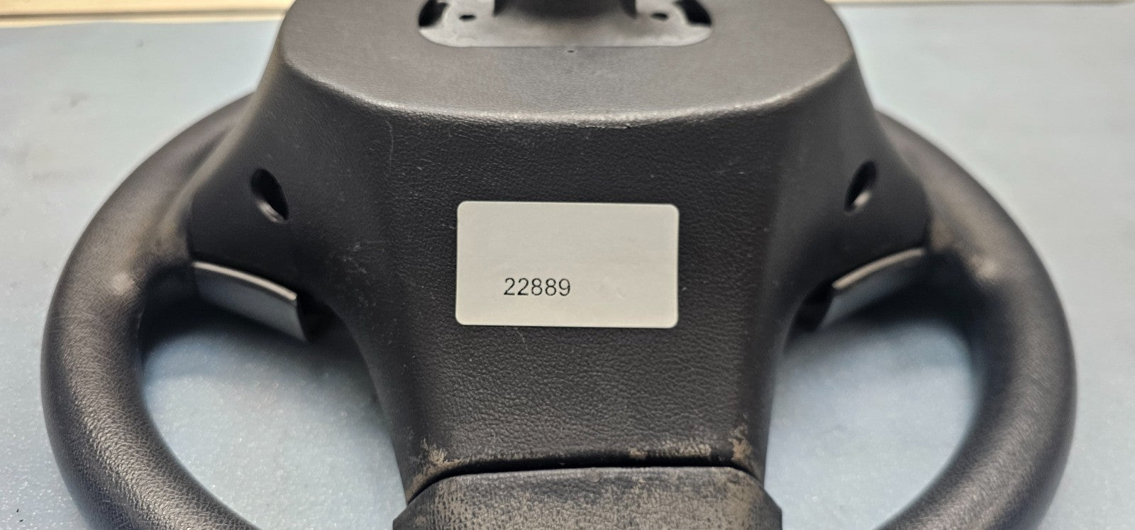 07-09 Elantra Left Driver Steering Column Wheel 9P Cruise Control Leather Black