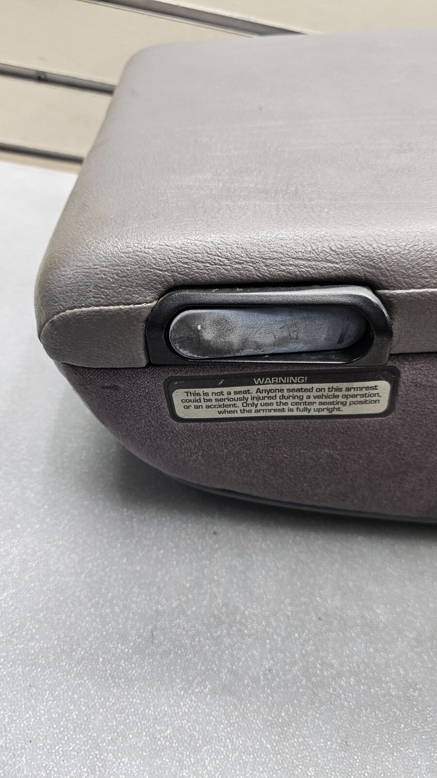 🔥94-01 RAM 1500 2500 3500 Front Center Console JUMP SEAT ARM REST Top Gray JS8