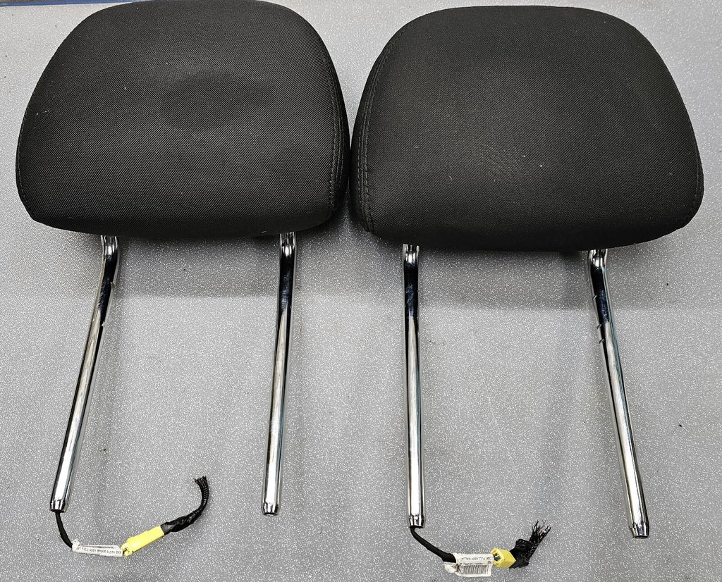 🔥10-14 Dodge Avenger / Chrysler 200 Front Seat HEADREST Set 2 Cloth BLACK CH51