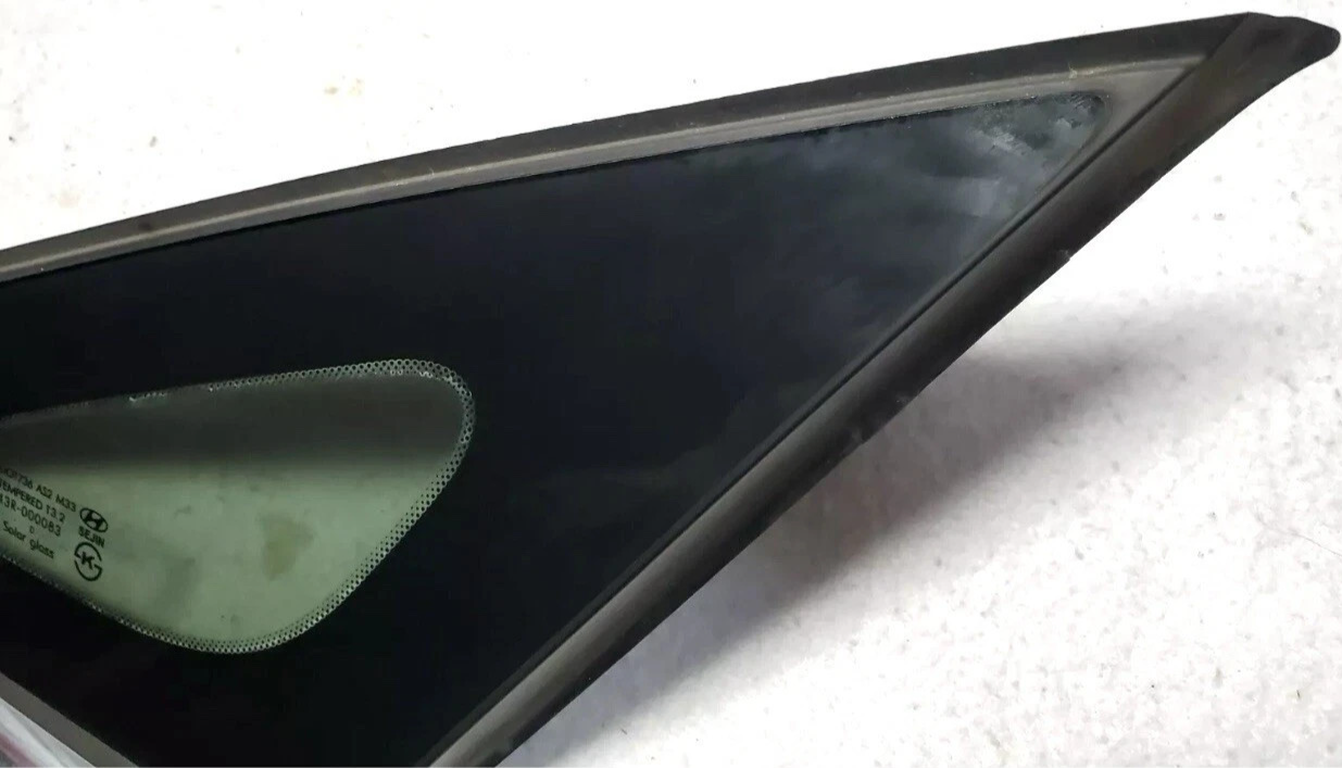 🔥11-14 Hyundai Sonata Right Passenger Quarter Glass w/ Chrome Strip OEM