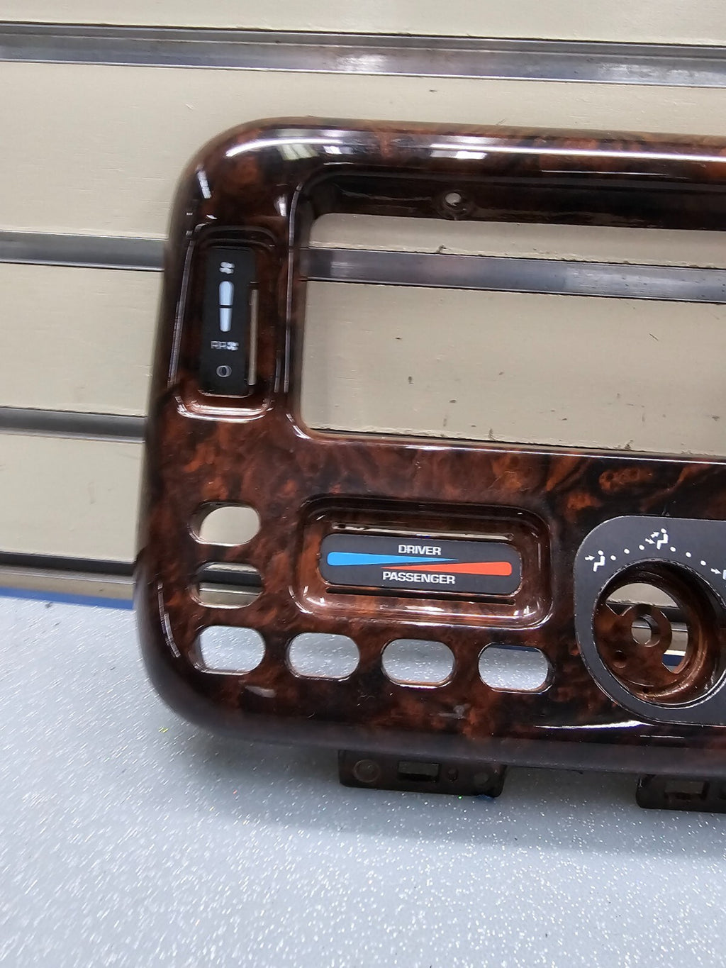 🔥96-00 Dodge Caravan Voyager A/C Heater Climate Temp Control Bezel WOODGRAIN