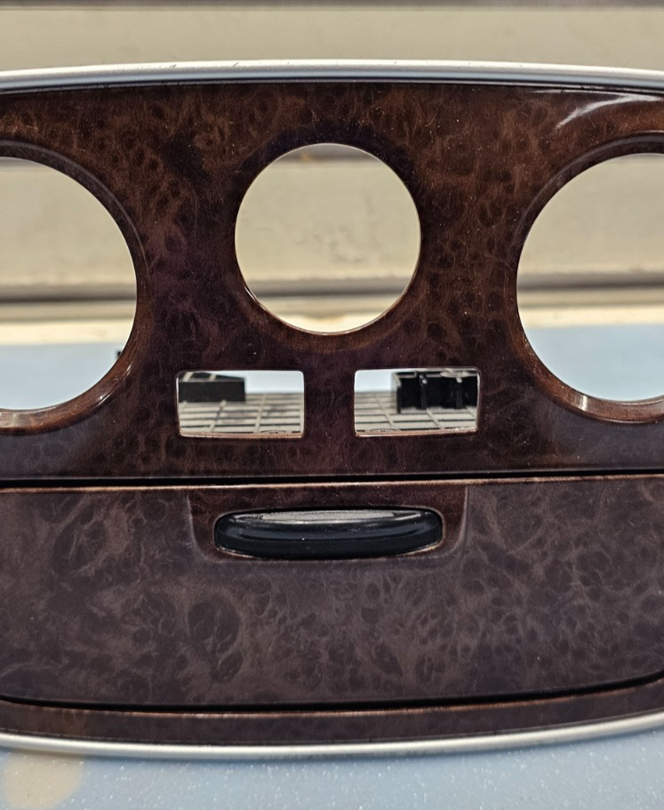 🔥06-08 Sonata A/C Heater Temperature Climate Control Switch Panel Bezel Wood