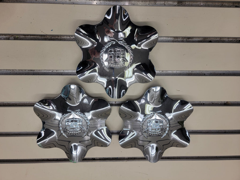 🔥1999-2000 Cadillac Escalade CHROME wheel CENTER CAPS OEM