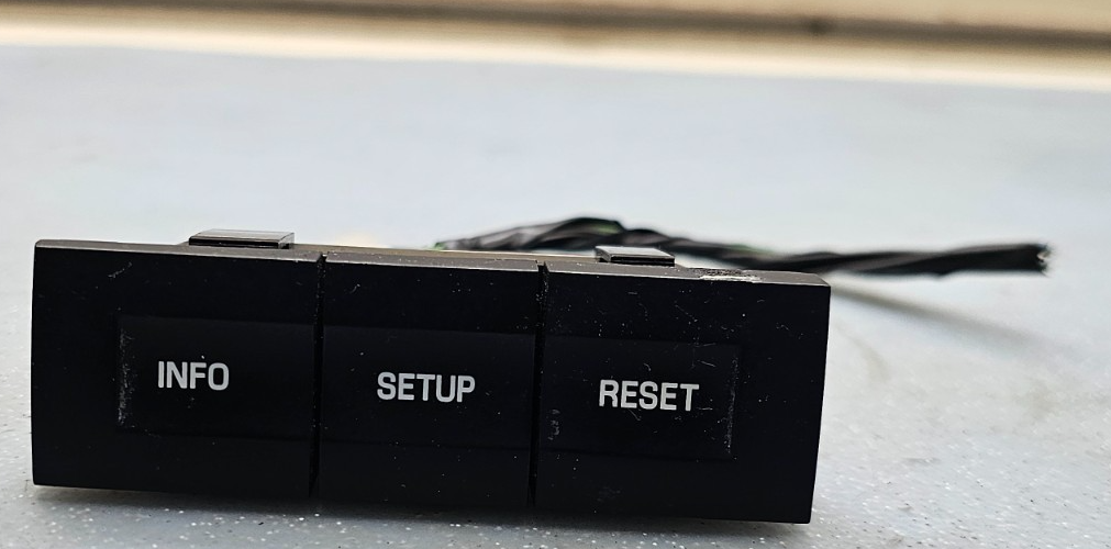 🔥06-10 Mountaineer Explorer Dash Info Switch Setup Reset Control Assembly Black