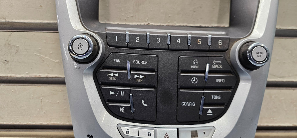 🔥12-15 Equinox Dash Radio Stereo Receiver Bezel Climate Control Panel SILVER