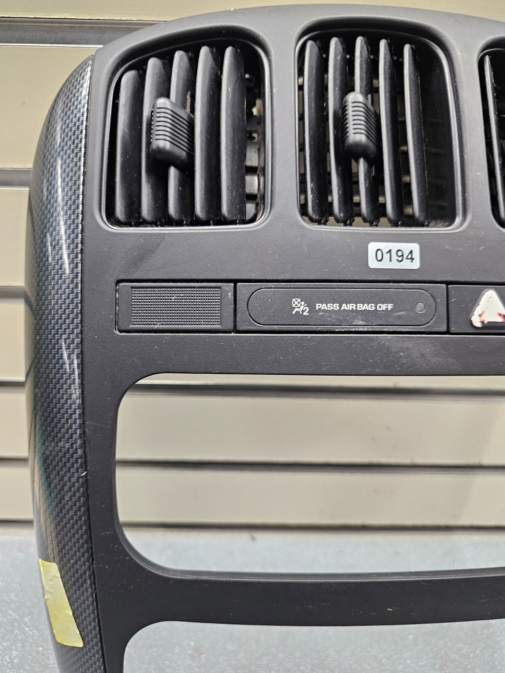 01-07 Caravan Town & Country Voyager Dash Radio Climate TRIM Bezel Carbon BLACK