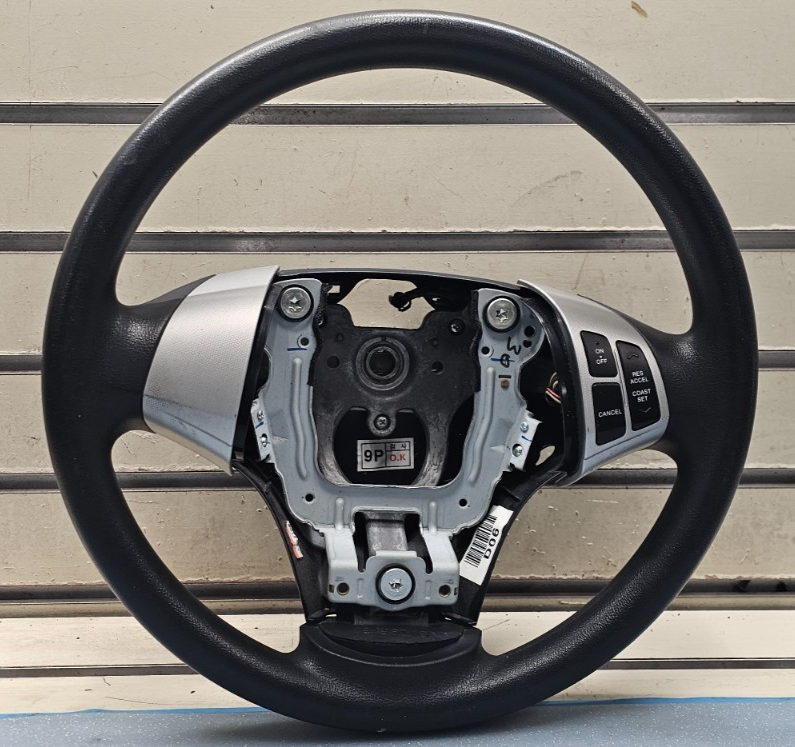 🔥07-09 Elantra Left Driver Steering Column Wheel Cruise Control Leather Black