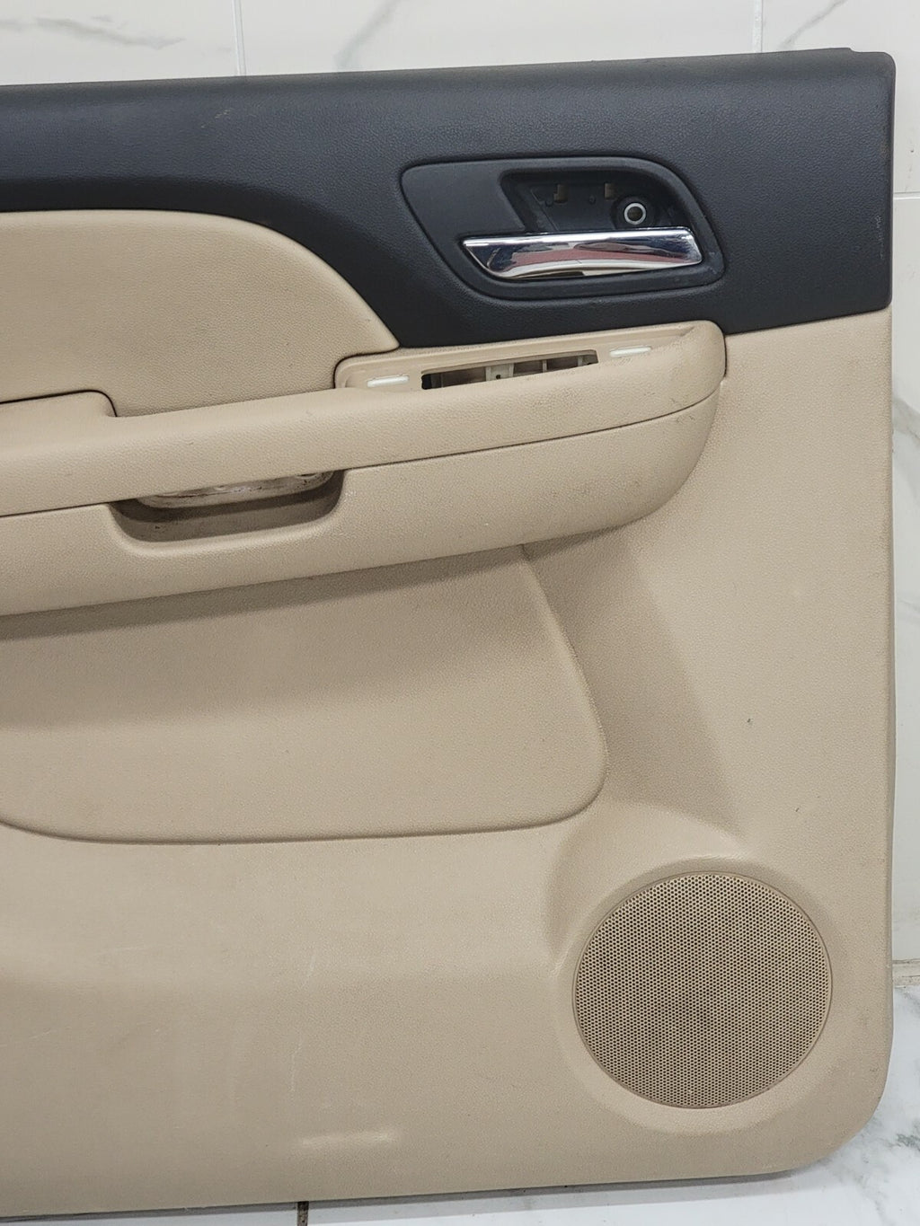 🔥07-13 CHEVY SILVERADO 1500 BACK LEFT INTERIOR DOOR TRIM PANEL Tan brown D21