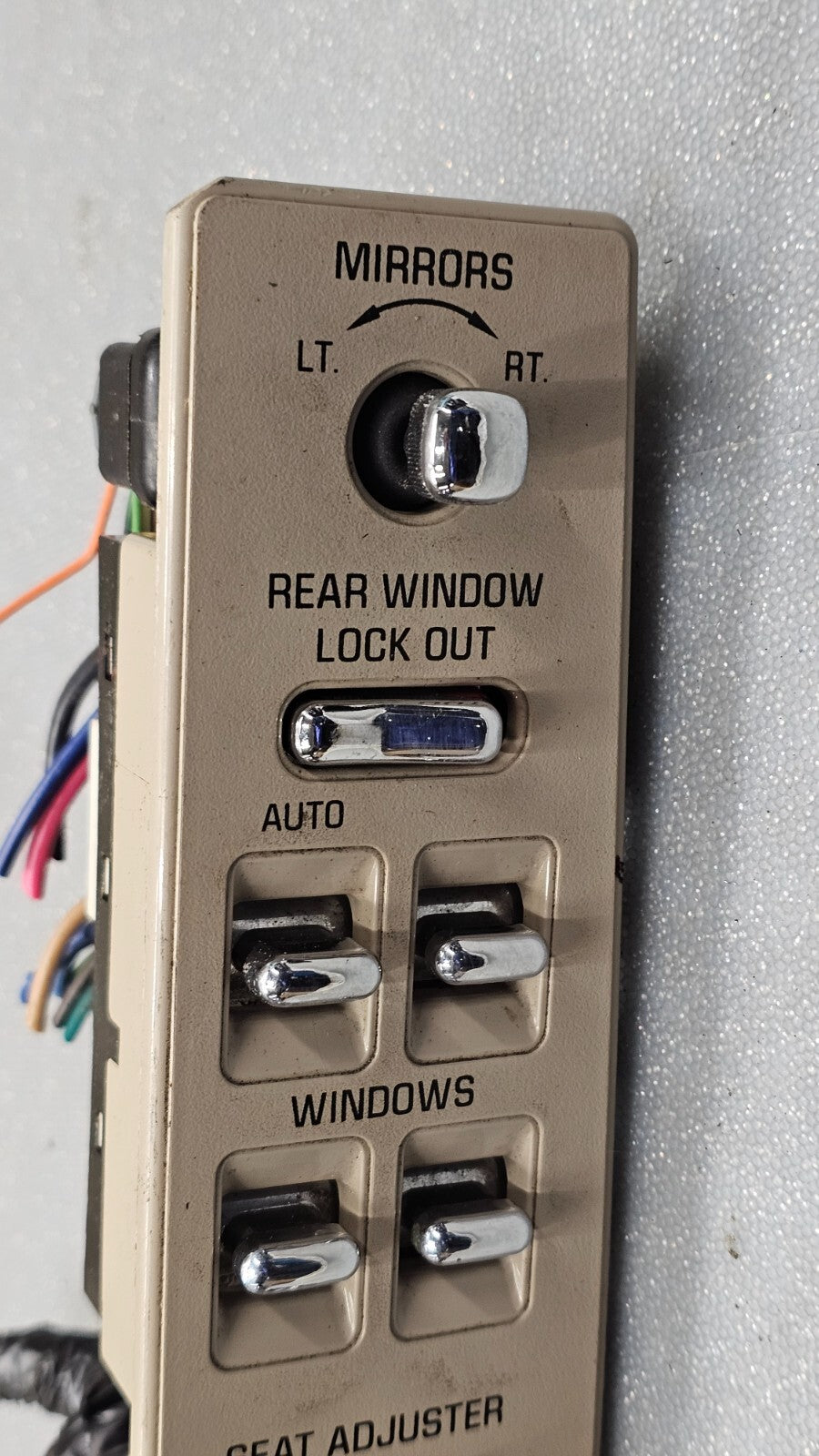 🔥94-96 Deville Door Left Driver Master Power Window Mirror Switch Tan OEM