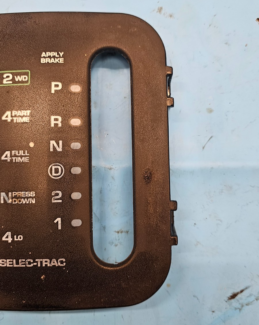 🔥99-04 Grand Cherokee WJ Selec-Trac Floor Gear Shifter Face Plate Trim Black