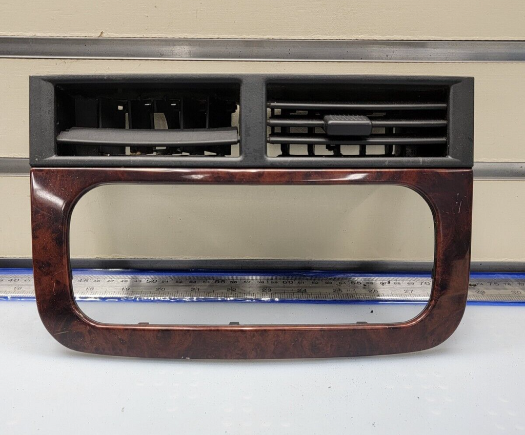 🔥99-04 Jeep Grand Cherokee Center Dash RADIO Bezel A/C Air Vent Trim woodgrain