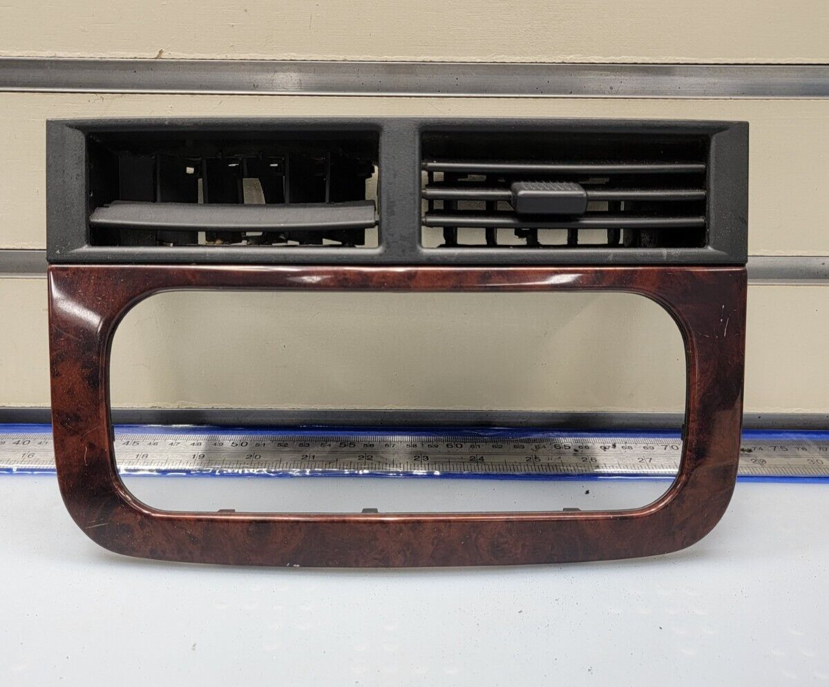 🔥99-04 Jeep Grand Cherokee Center Dash RADIO Bezel A/C Air Vent Trim woodgrain