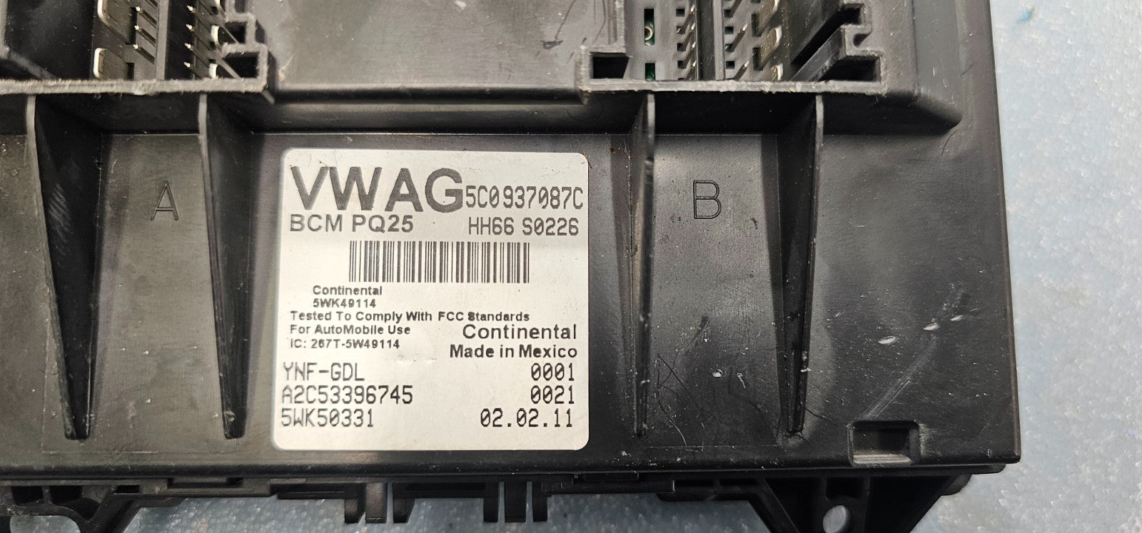 🔥11-14 VolksWagen VW Jetta Front Body Computer Control Module BCM BCU Unit OEM