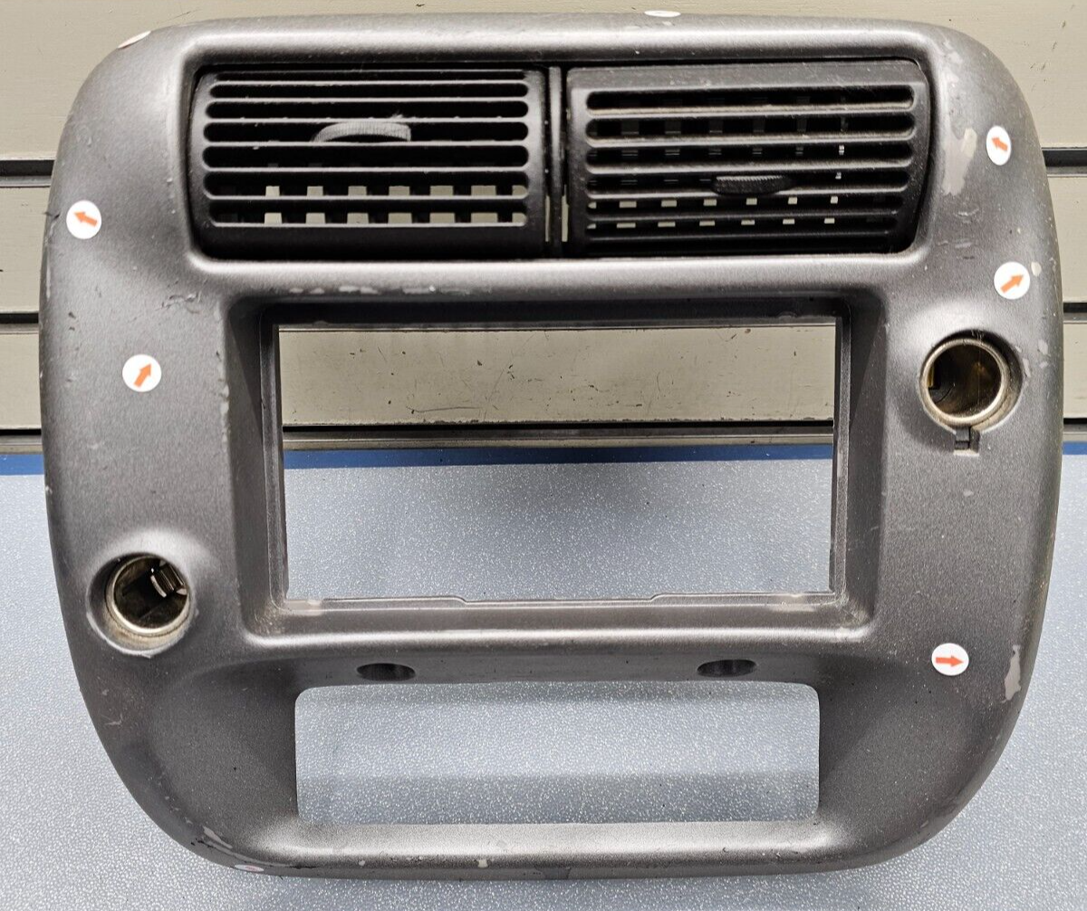 95-10 Ford Ranger EXPLORER Center Dash Radio Trim Surround Bezel Trim SILVER B2