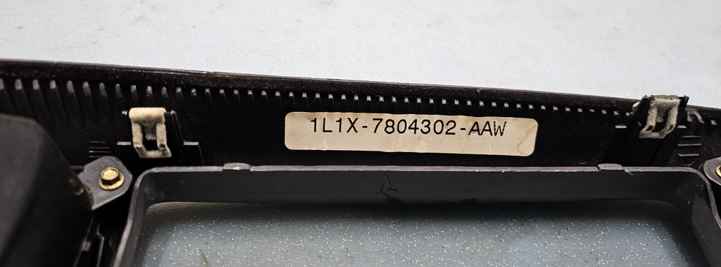 🔥97-03 Ford F150 Center Dash FM Radio Climate Trim Stereo BEZEL Panel DK Gray