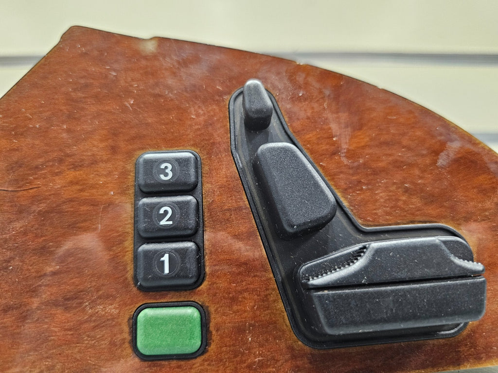 92-99 Mercedes W140 S500 S420 Front Master Left Driver Seat Adjuster Switch WOOD