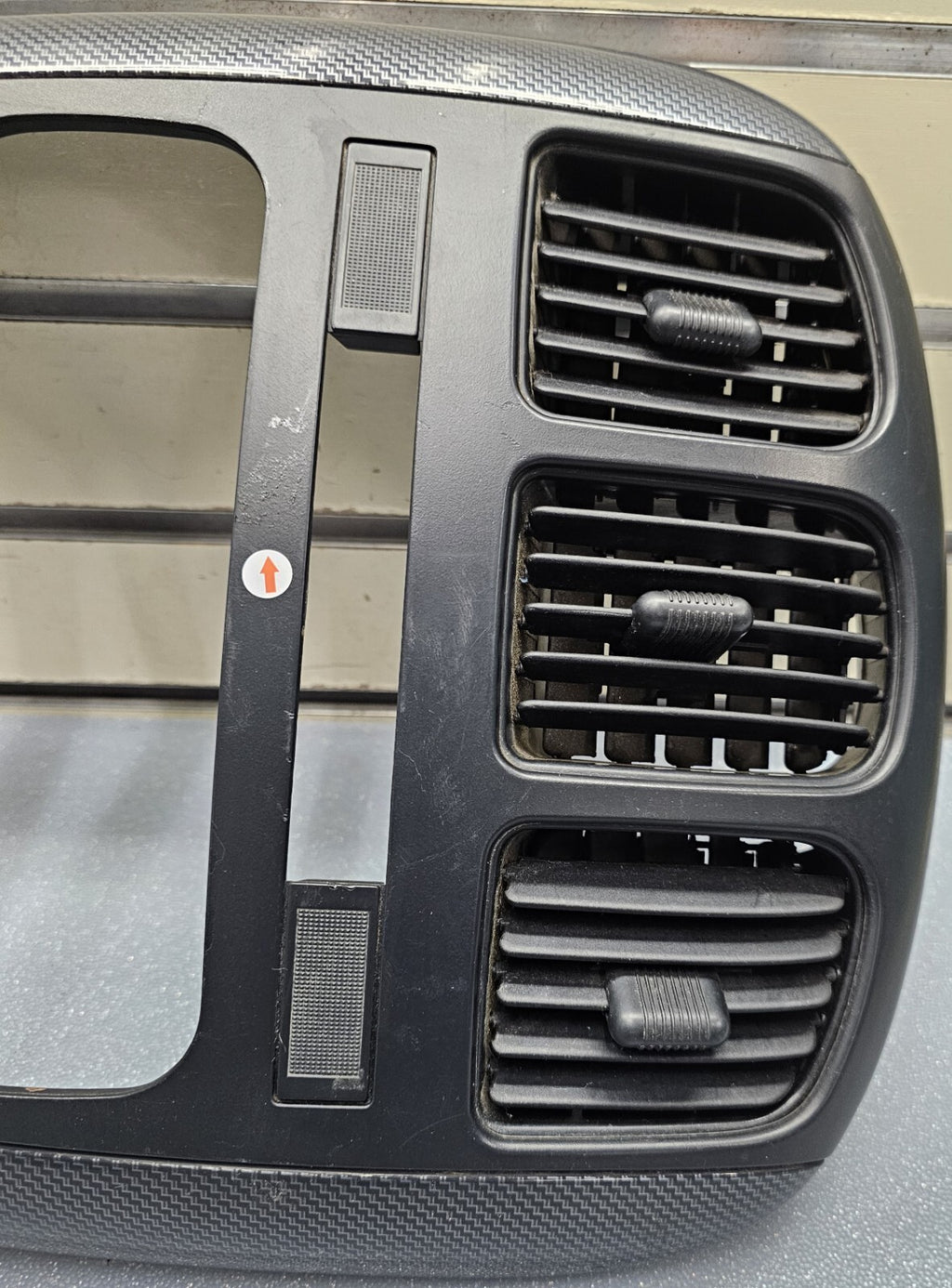 🔥01-07 Caravan Town & Country dash radio climate TRIM bezel Carbon Fiber Black