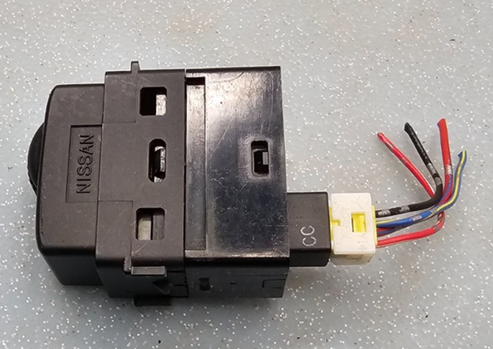 03-06 Nissan Murano Dash Dimmer Headlight Lamp Retractable Control Switch Black
