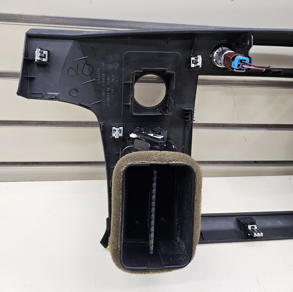 🔥07-14 Silverado SIERRA Center Dash Radio Bezel AC Climate Trim Panel Black B6