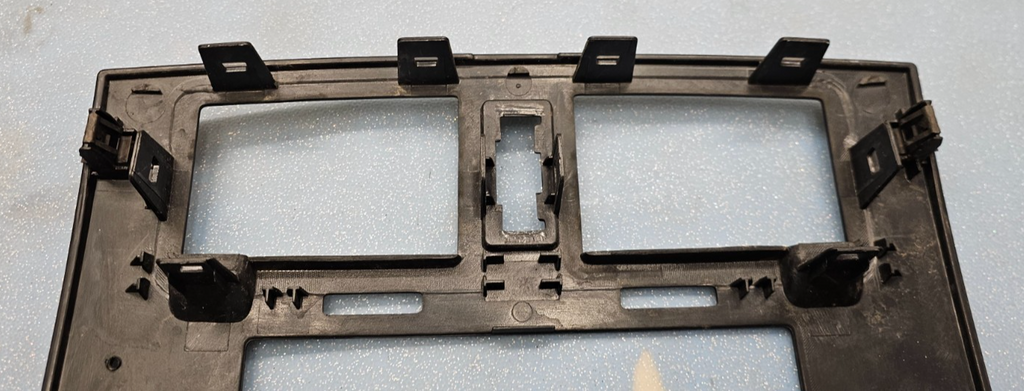 🔥05-07 Dodge DAKOTA Center Dash RADIO BEZEL AC Vents Trim Carbon Silver B12