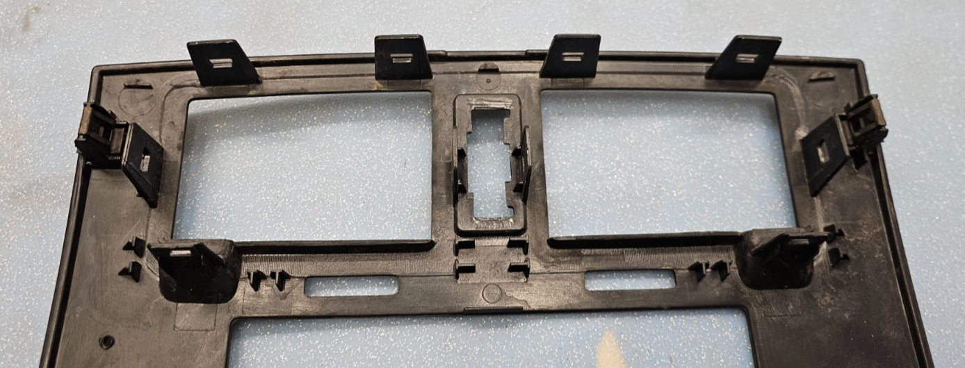 🔥05-07 Dodge DAKOTA Center Dash RADIO BEZEL AC Vents Trim Carbon Silver B12