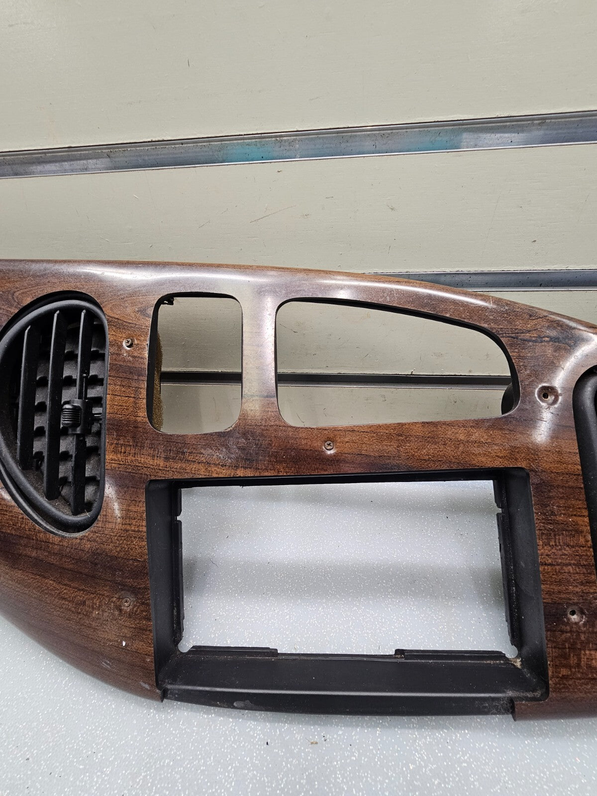 🔥97-03 Ford E-150 Econoline Dash Gauge Cluster Bezel Climate Radio Trim Black