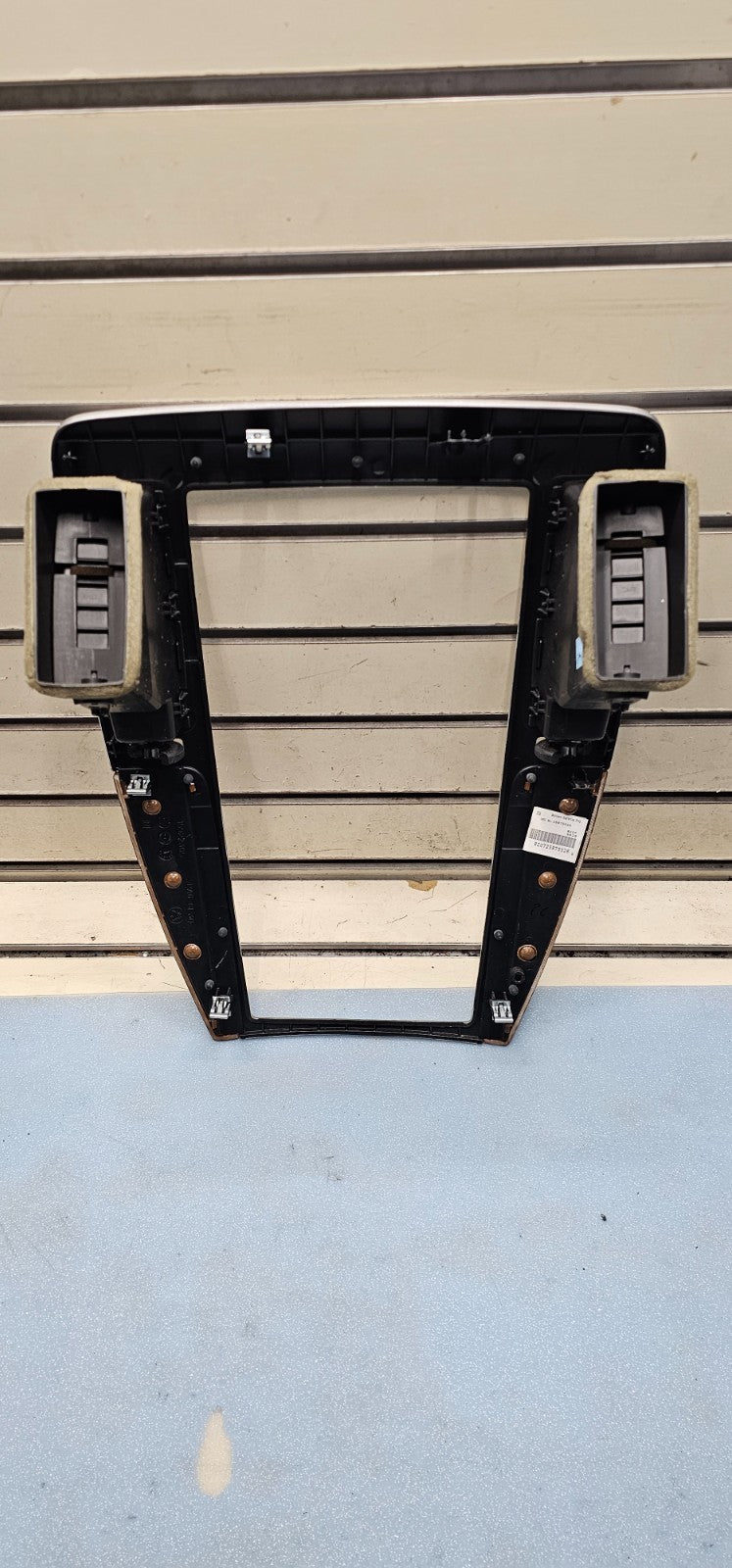 🔥08-11 CADILLAC STS CENTER DASH RADIO STEREO NAVIGATION TRIM BEZEL SILVER/WOOD