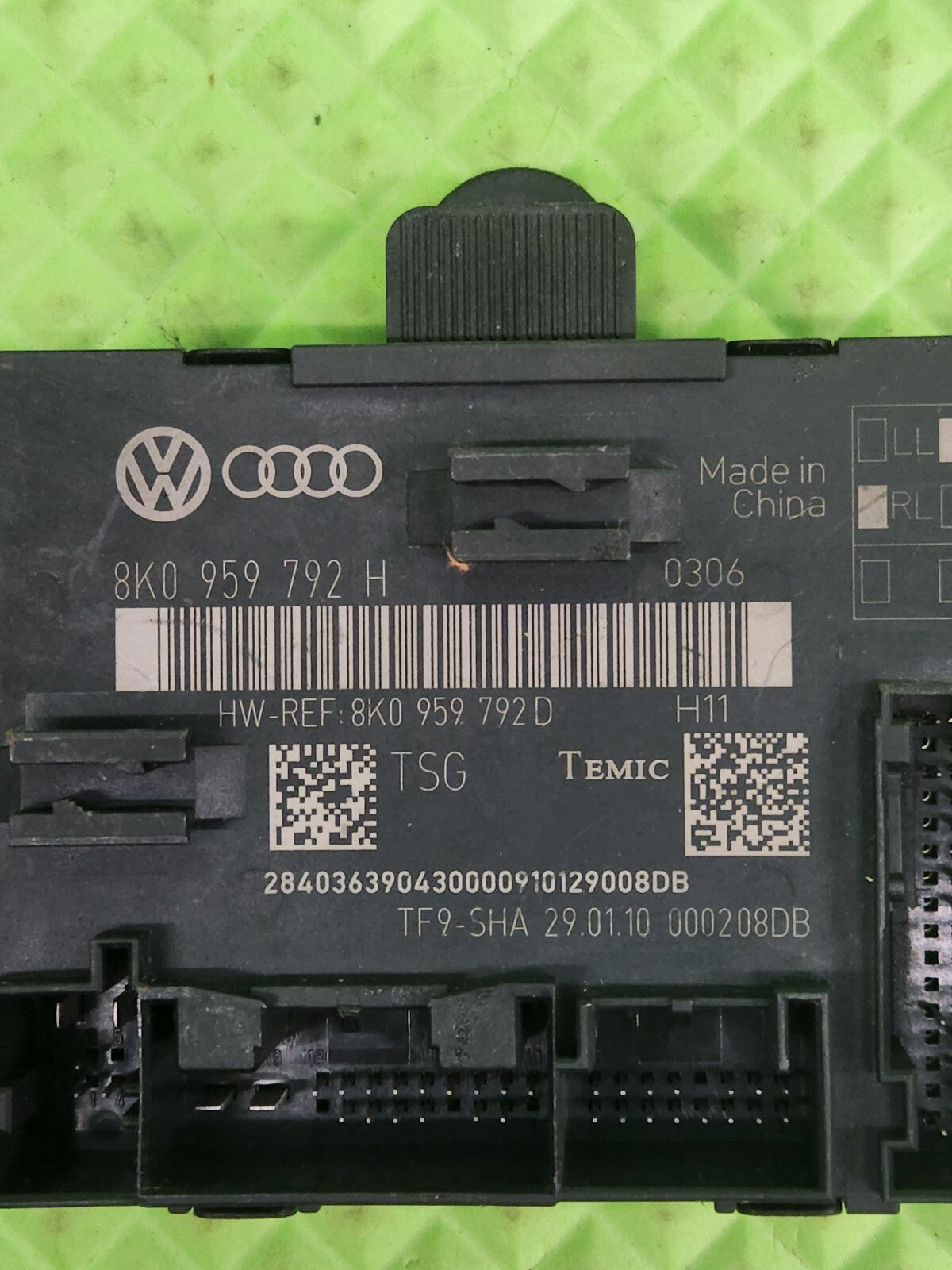 🔥09-16 AUDI A4 B8 DOOR COMPUTER CONTROL MODULE REAR RIGHT PASSENGER SIDE BLACK