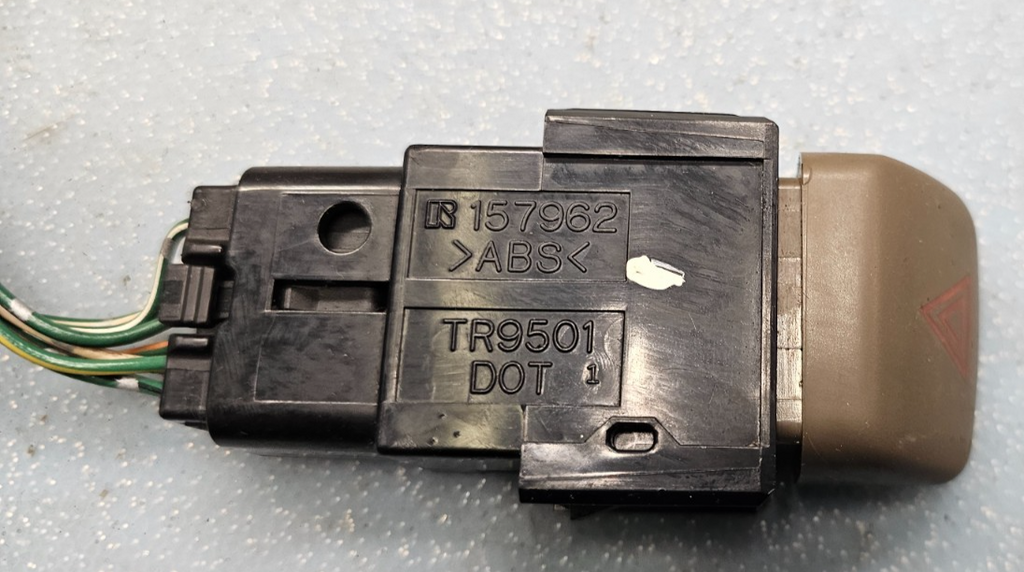 98-02 COROLLA 05-10 AVALON HAZARD EMERGENCY LIGHT SWITCH DRIVER ASSEMBLY DK TAN