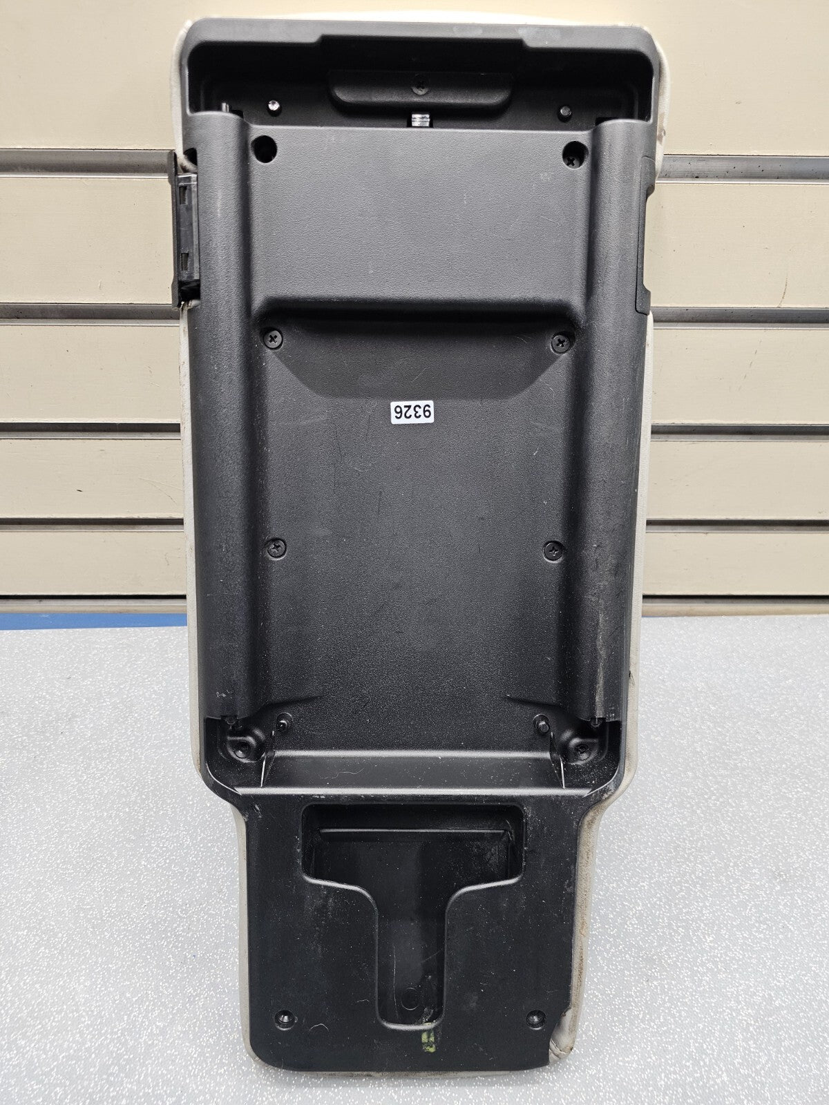 🔥03-11 Town Car Center Console Leather Arm Rest Lid To Pad Cover Storage Gray