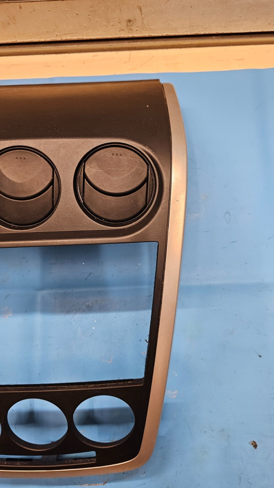 🔥07-09 MAZDA CX-7 CENTER DASH PANEL RADIO CLIMATE BEZEL TRIM BLACK/SILVER
