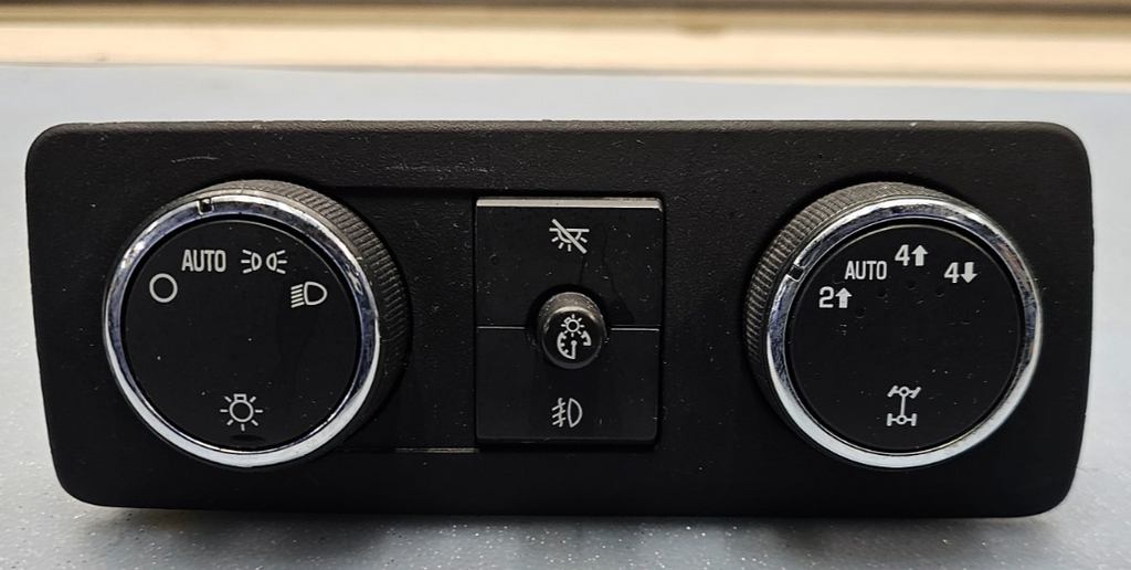 🔥07-13 Silverado Tahoe Sierra Dash Head Light headlightControl Switch Black