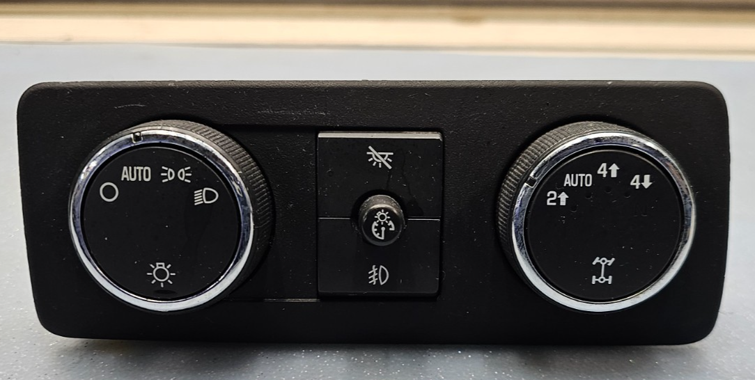 🔥07-13 Silverado Tahoe Sierra Dash Head Light headlightControl Switch Black
