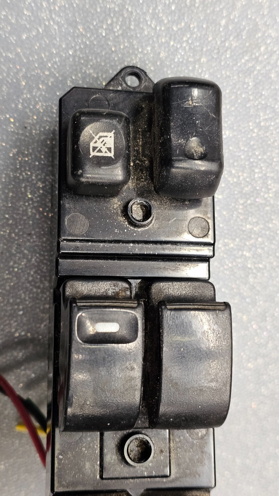 🔥02-12 Lancer Galant Left Driver Door Master Power Window Switch Lock Black