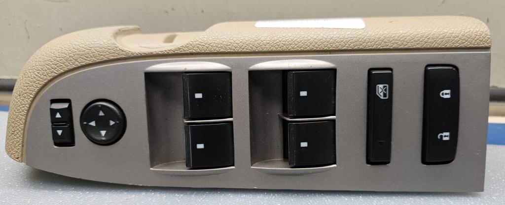 🔥07-10 SILVERADO SIERRA MASTER LEFT DRIVER POWER WINDOW SWITCH TAN/GRAY WS47