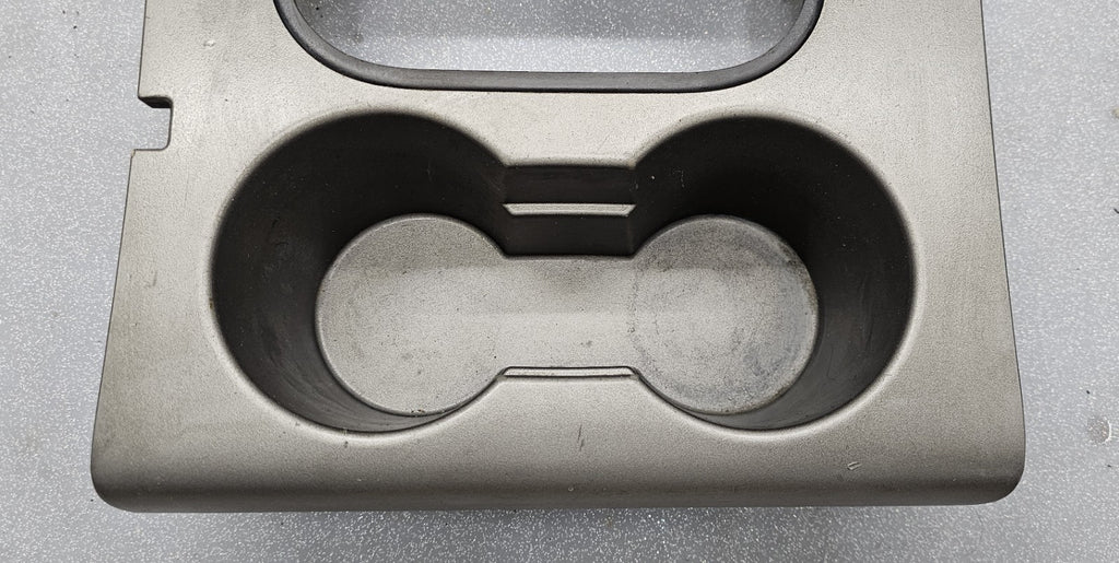 🔥04-08 Ford F150 Center Floor Console Shifter Shift Bezel Cup Holder Gray OEM