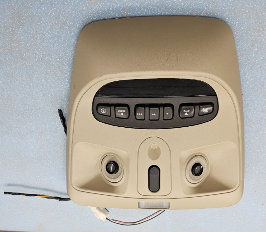 🔥07-09 Chrysler Aspen Dodge Durango Overhead Dome Light Lamp Console Tan OEM
