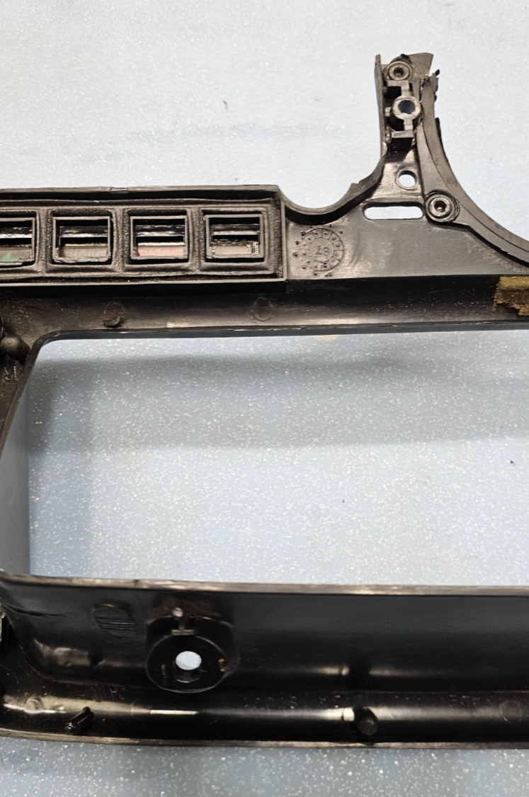 🔥1987-1991 FORD F150 F250 F350 Bronco Dash Trim Instrument Cluster Bezel BLACK