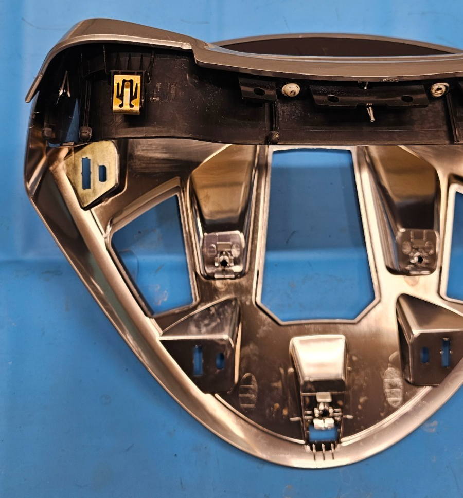 🔥13-16 CADILLAC SRX DASH INSTRUMENT CLUSTER SPEEDOMETER BEZEL TRIM PANEL SILVER