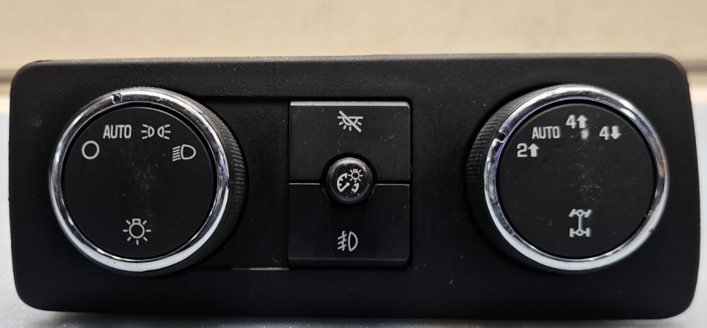 🔥07-13 Silverado Sierra Dash Head Light Lamp Headlight Control Switch Black